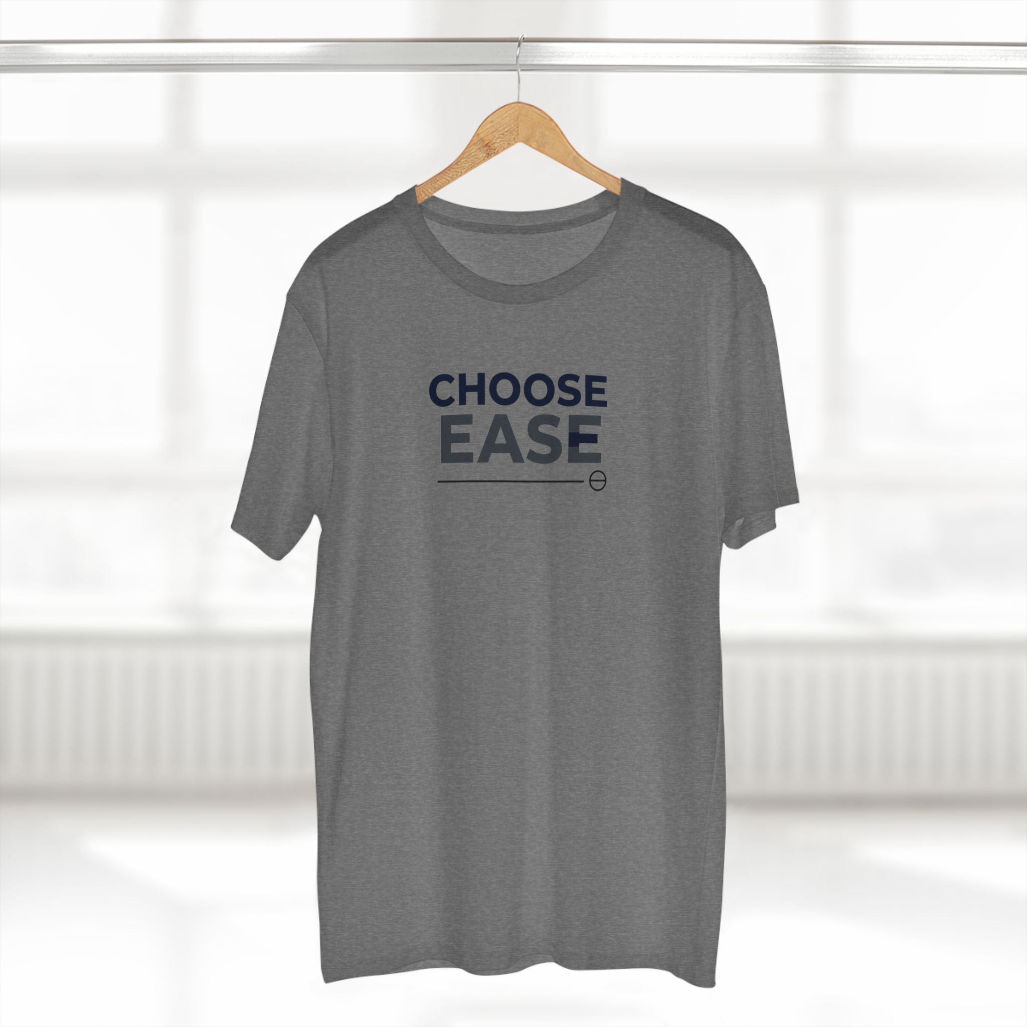 Choose Ease Minimalist Tee, Mindful Quote Shirt, Calm Aesthetic T-Shirt, Wellness Life Top, Soft Neutral Unisex Tee