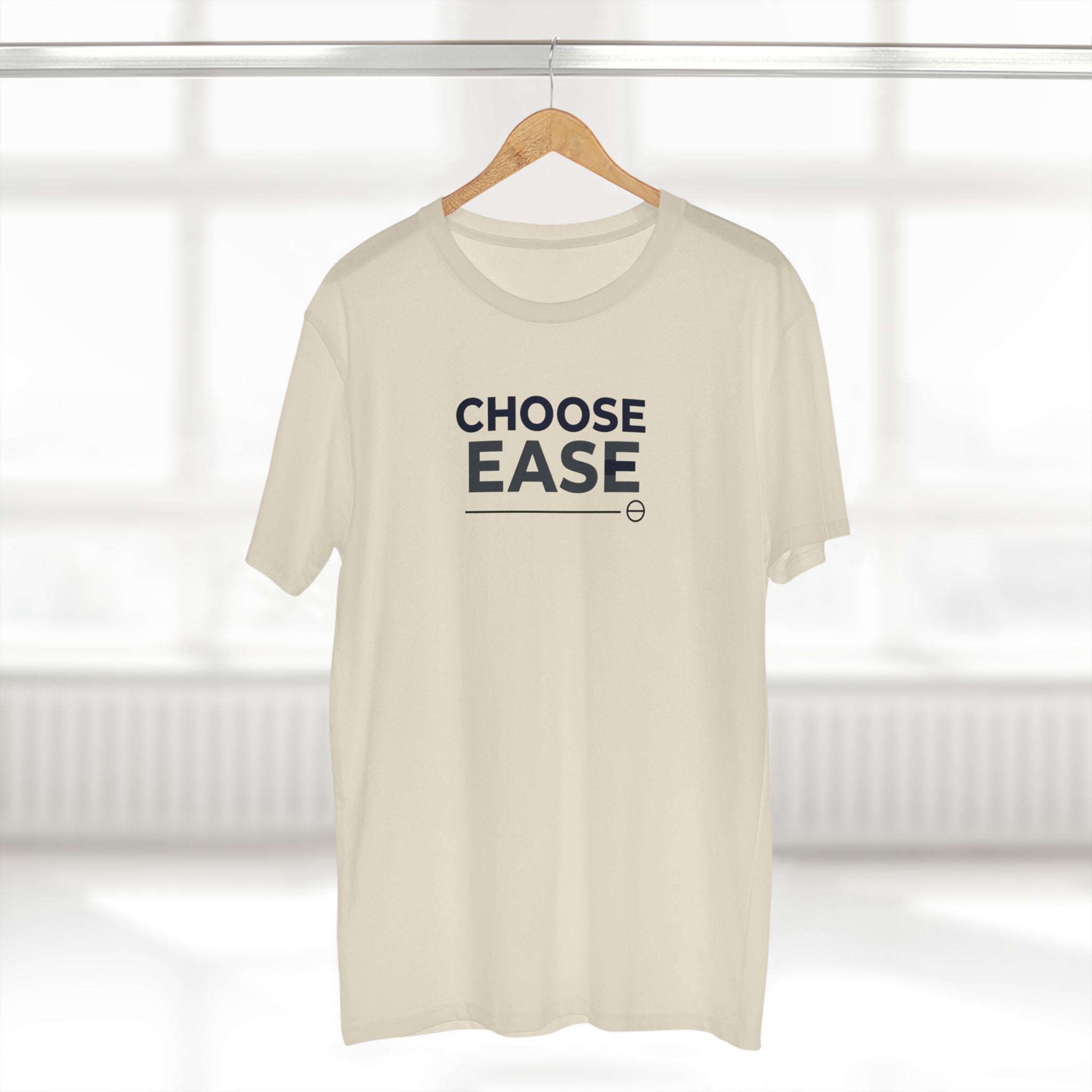 Choose Ease Minimalist Tee, Mindful Quote Shirt, Calm Aesthetic T-Shirt, Wellness Life Top, Soft Neutral Unisex Tee