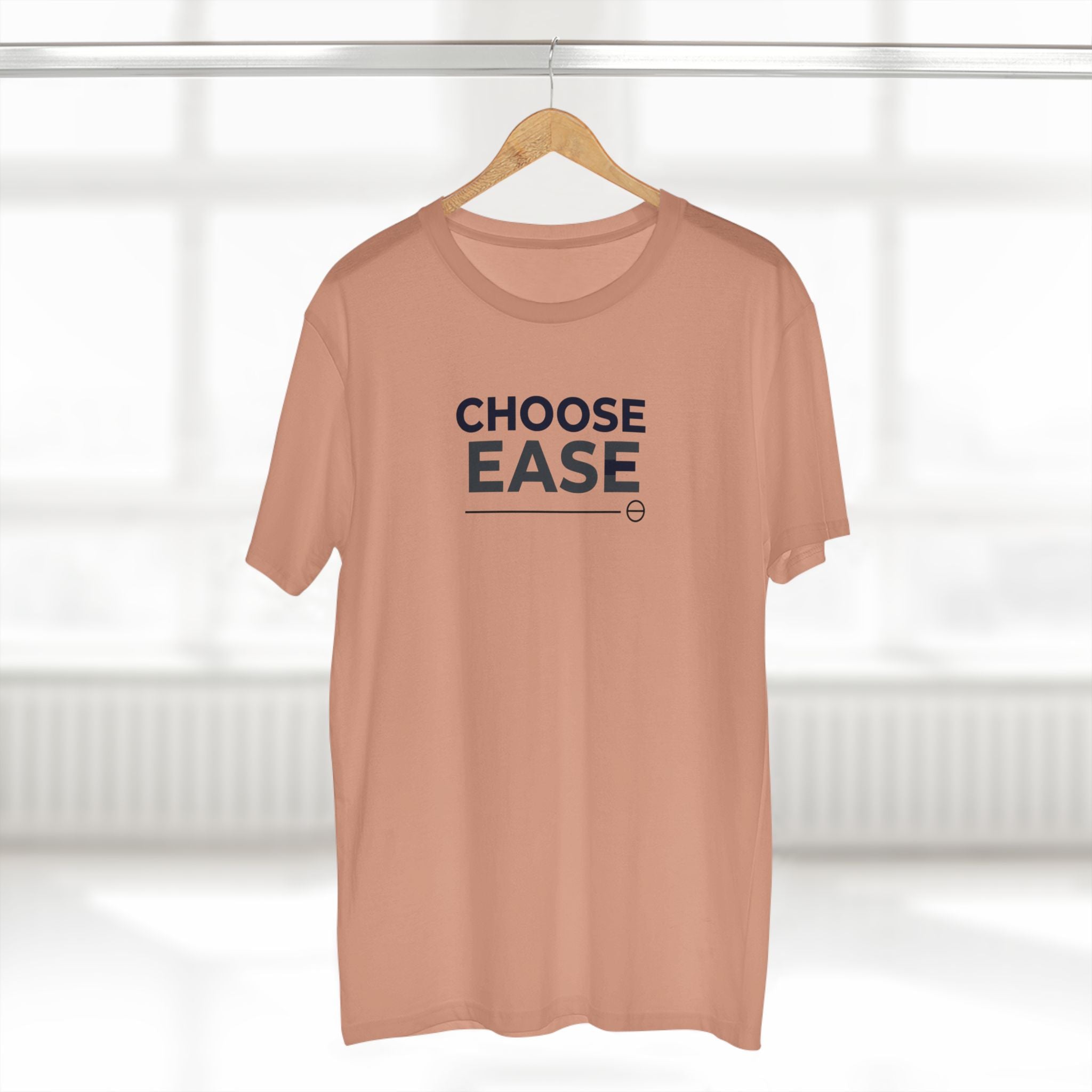 Choose Ease Minimalist Tee, Mindful Quote Shirt, Calm Aesthetic T-Shirt, Wellness Life Top, Soft Neutral Unisex Tee