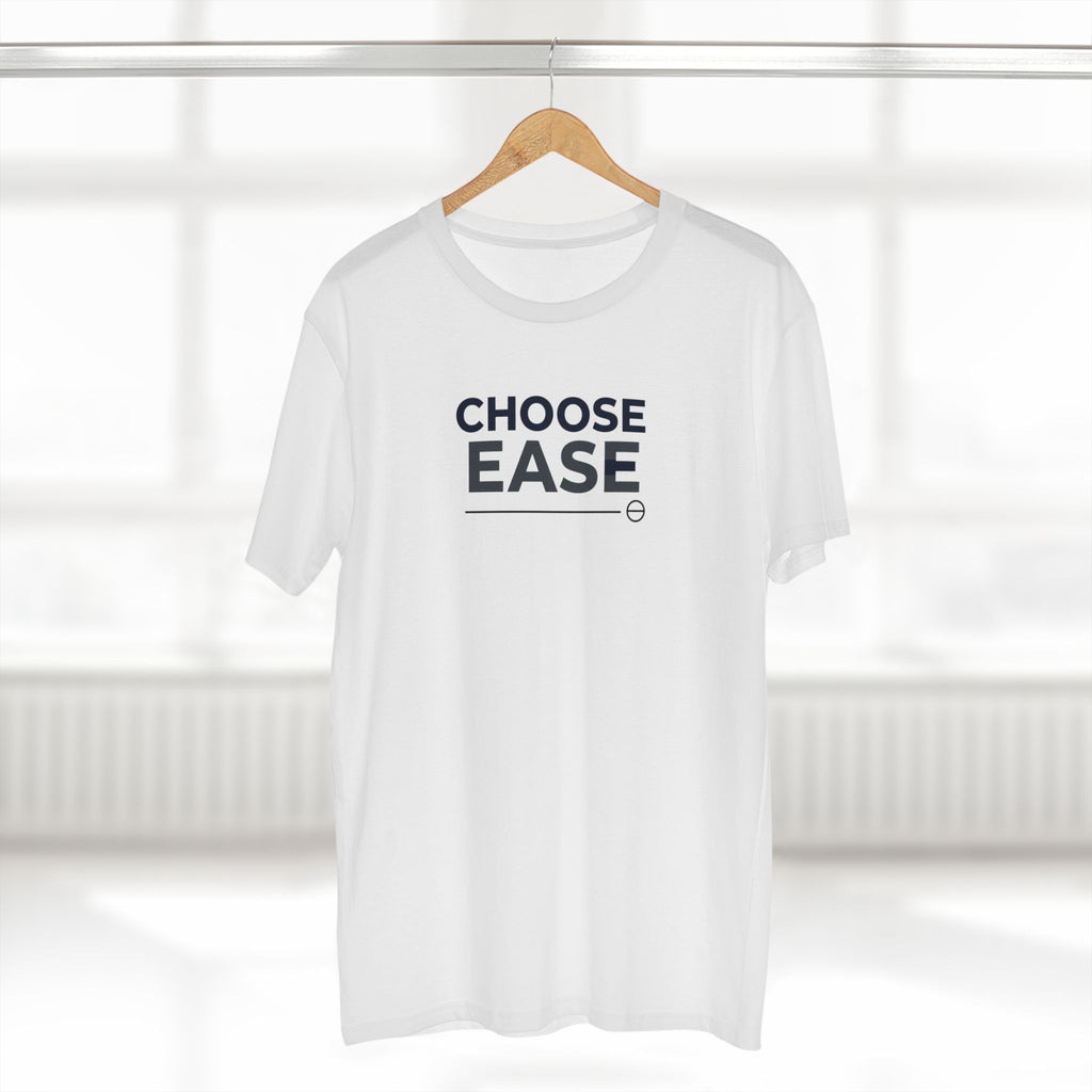 Choose Ease Minimalist Tee, Mindful Quote Shirt, Calm Aesthetic T-Shirt, Wellness Life Top, Soft Neutral Unisex Tee