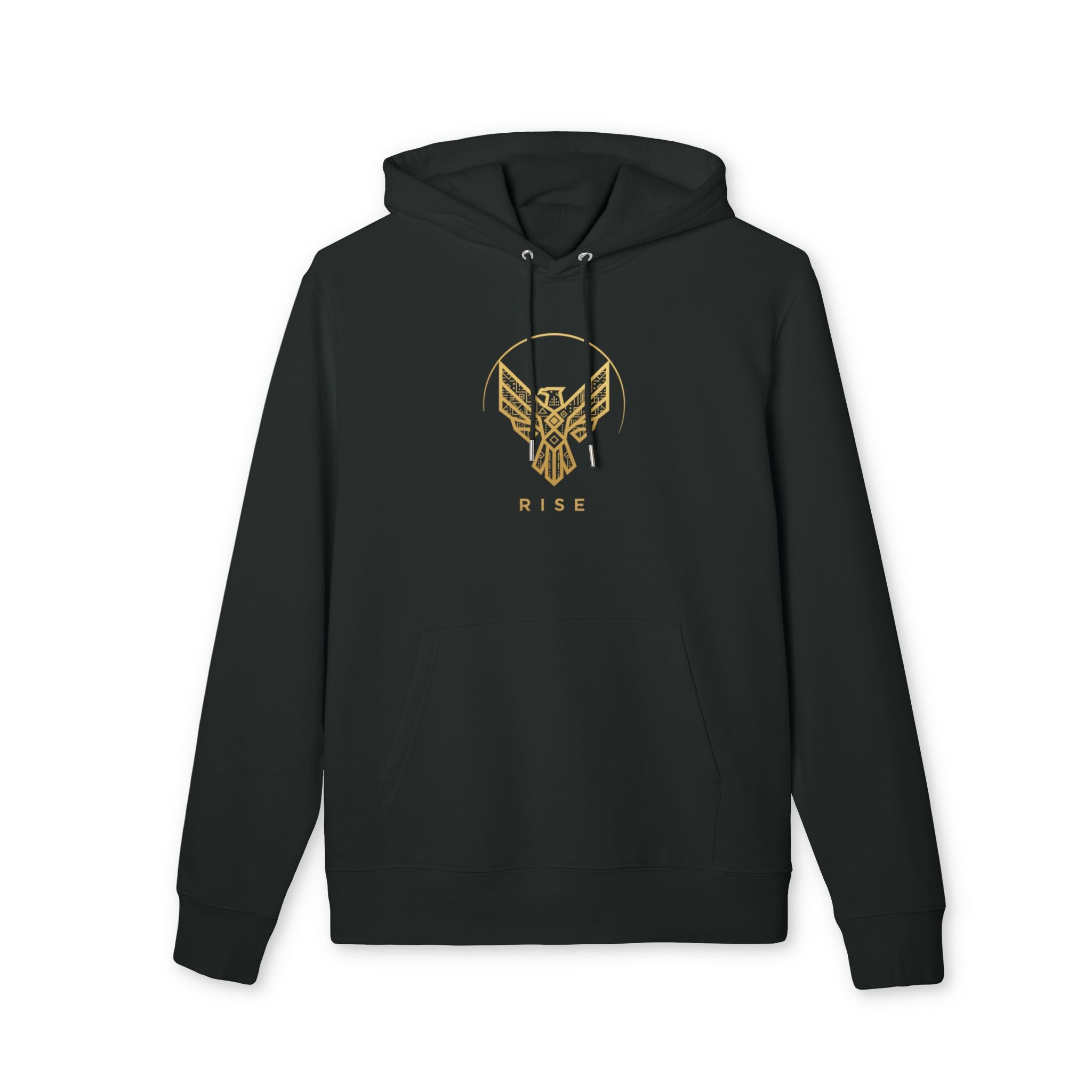 Gold Eagle Rise Hoodie | Motivational & Comfort
