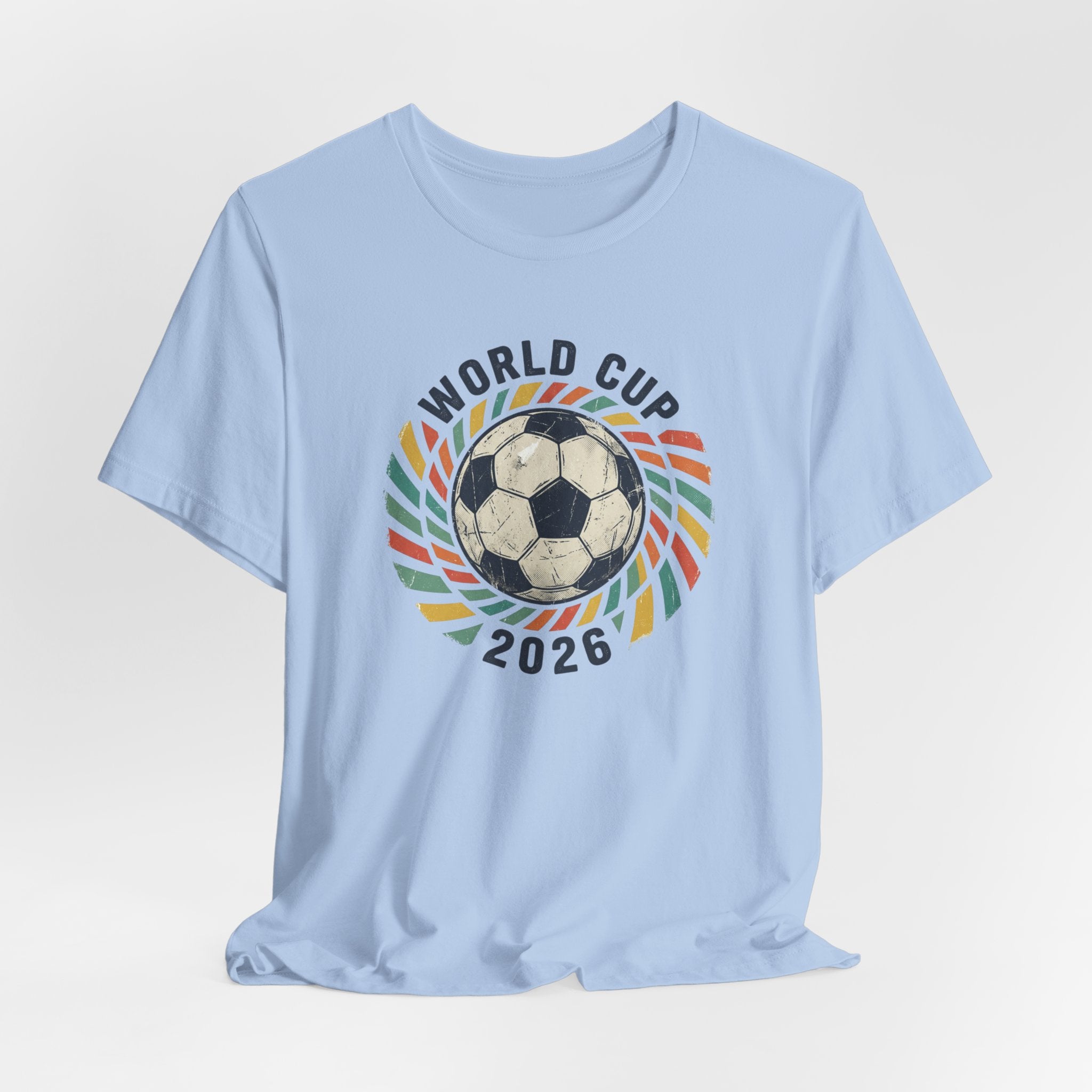 Retro World Cup 70s Soccer Shirt Tee | Vintage Distressed Football Graphic