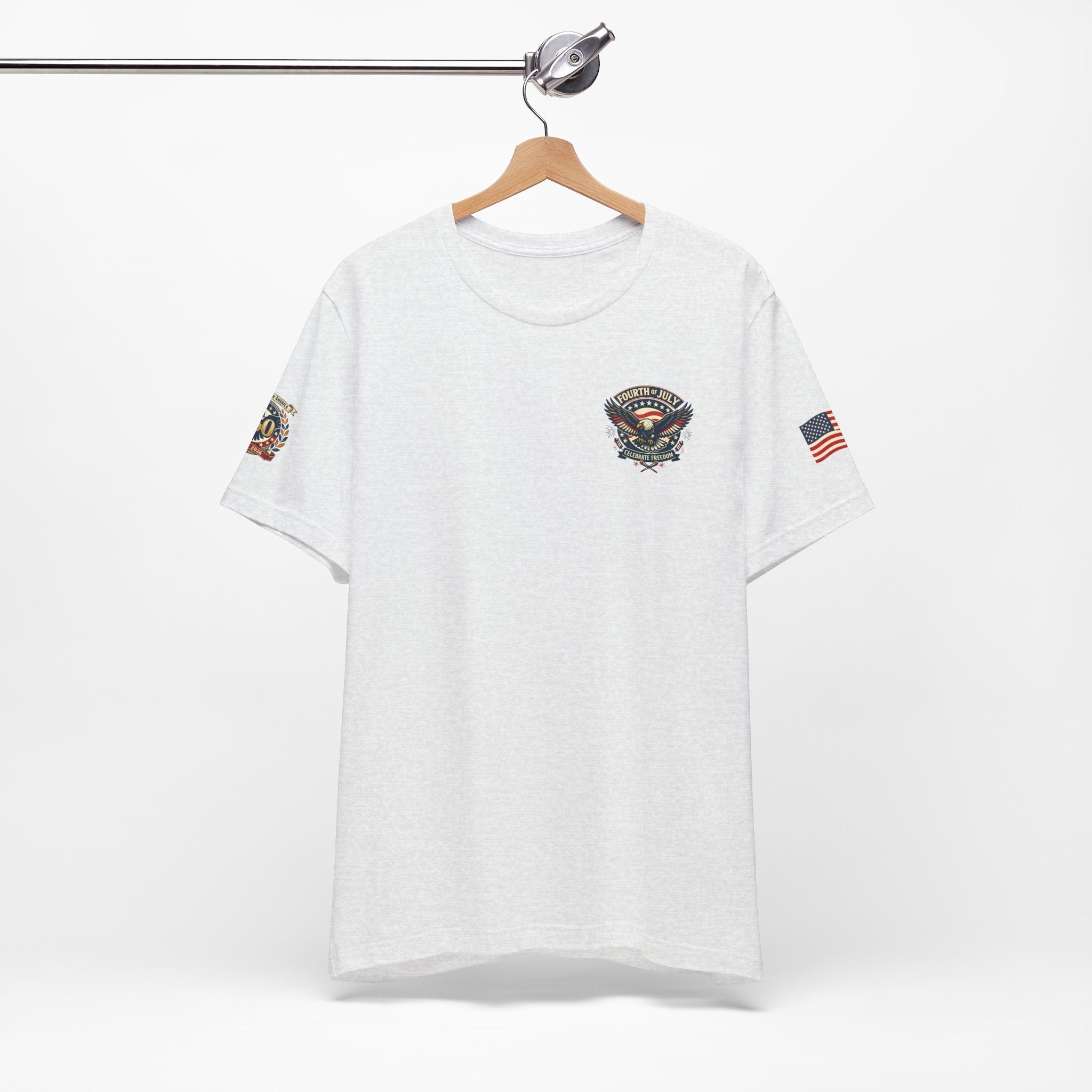 Fourth of July Premium Emblem Tee – Independence Day Heritage Shirt (Unisex)