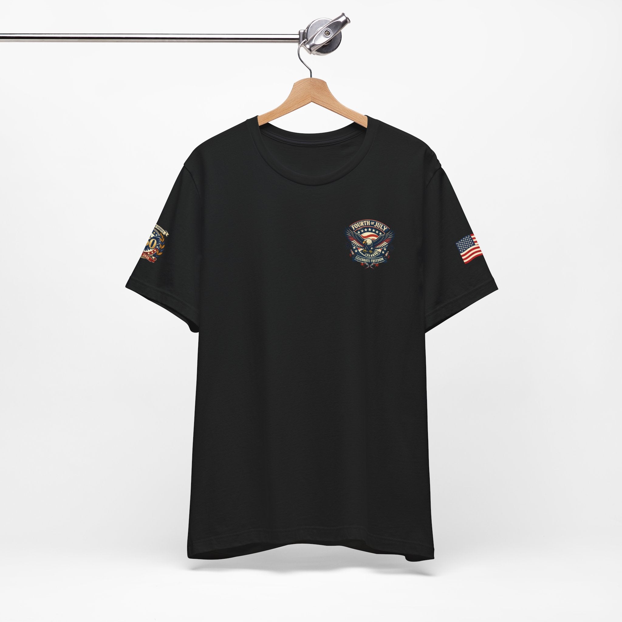 Fourth of July Premium Emblem Tee – Independence Day Heritage Shirt (Unisex)