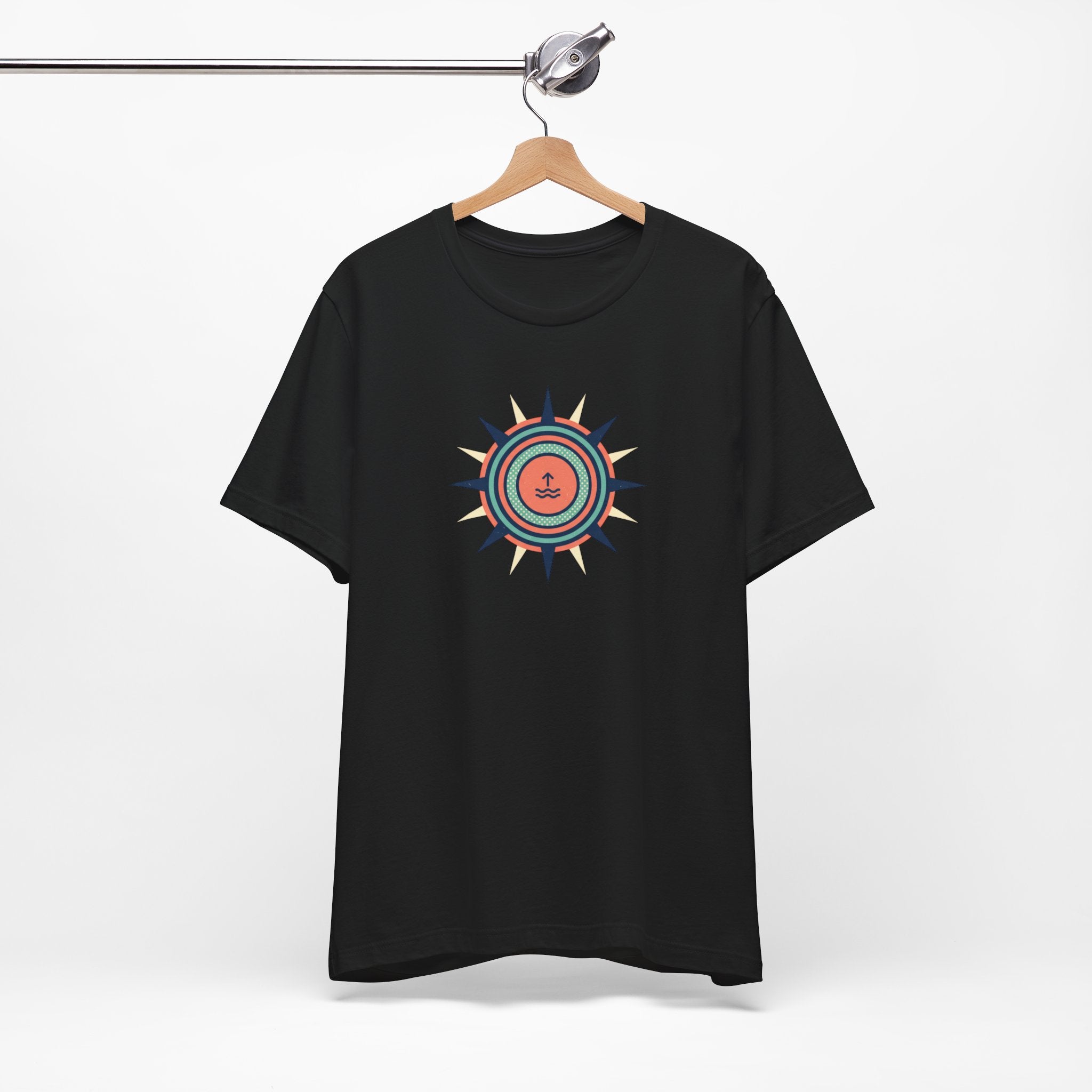 Nautical Compass Anchor Tee | Coastal Sailing T-Shirt, Ocean Adventure Shirt