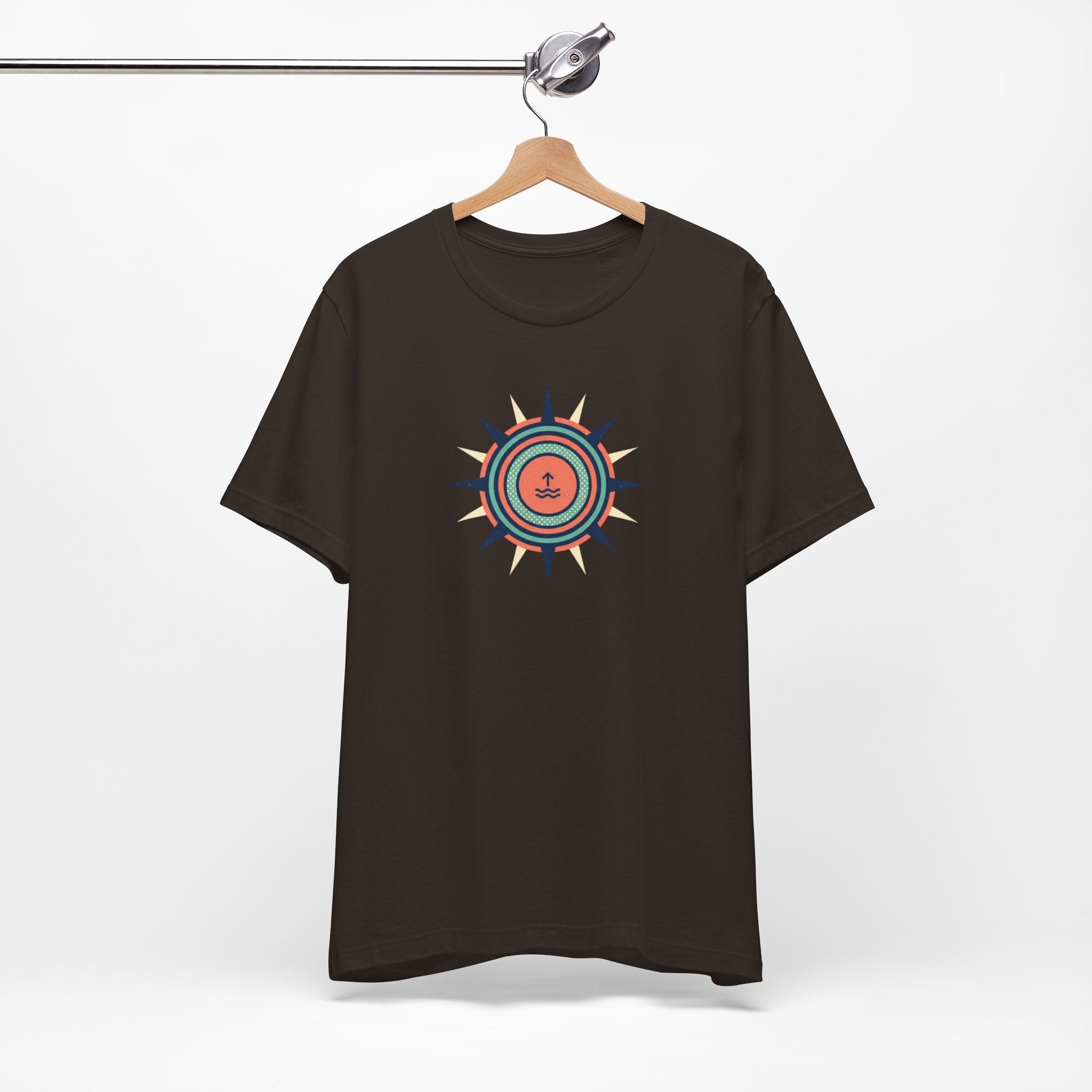 Nautical Compass Anchor Tee | Coastal Sailing T-Shirt, Ocean Adventure Shirt