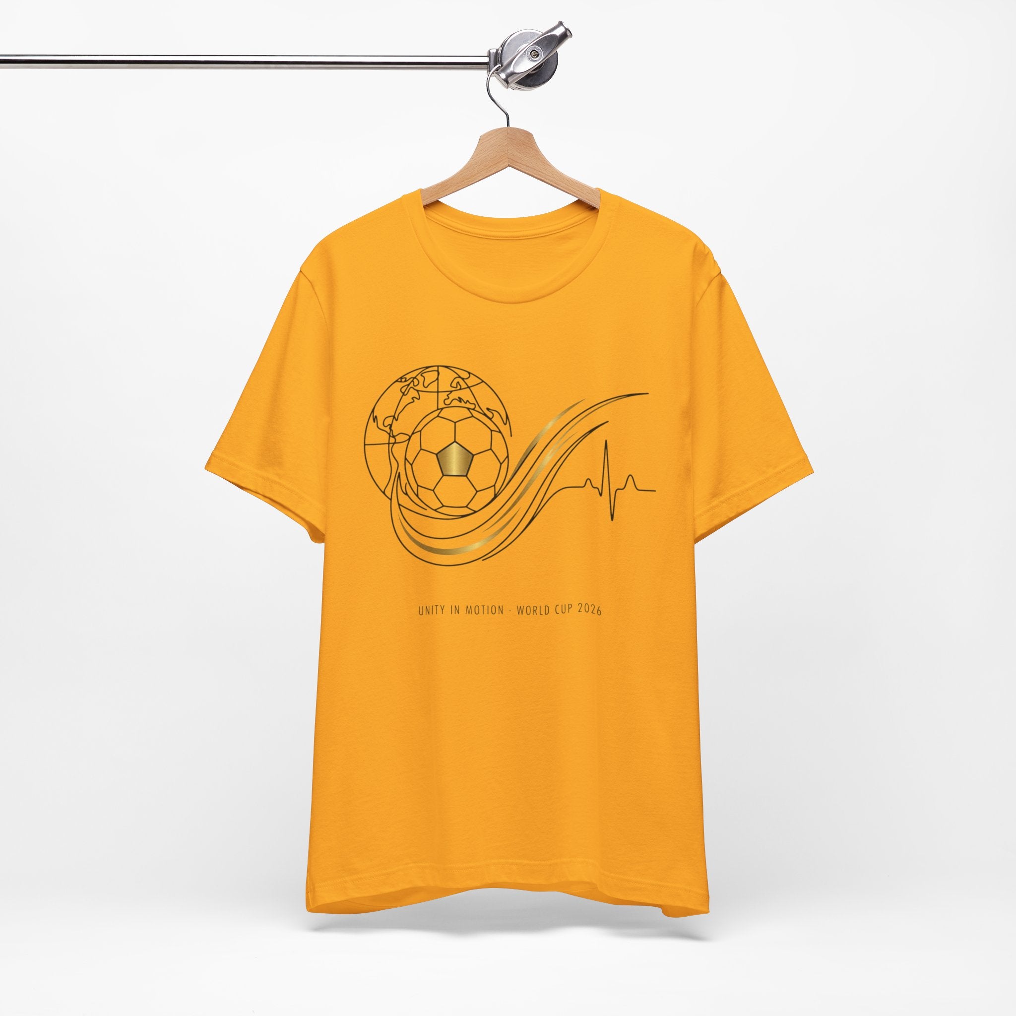 Soccer Heartbeat Wave T-Shirt | Minimal Football Pulse Tee