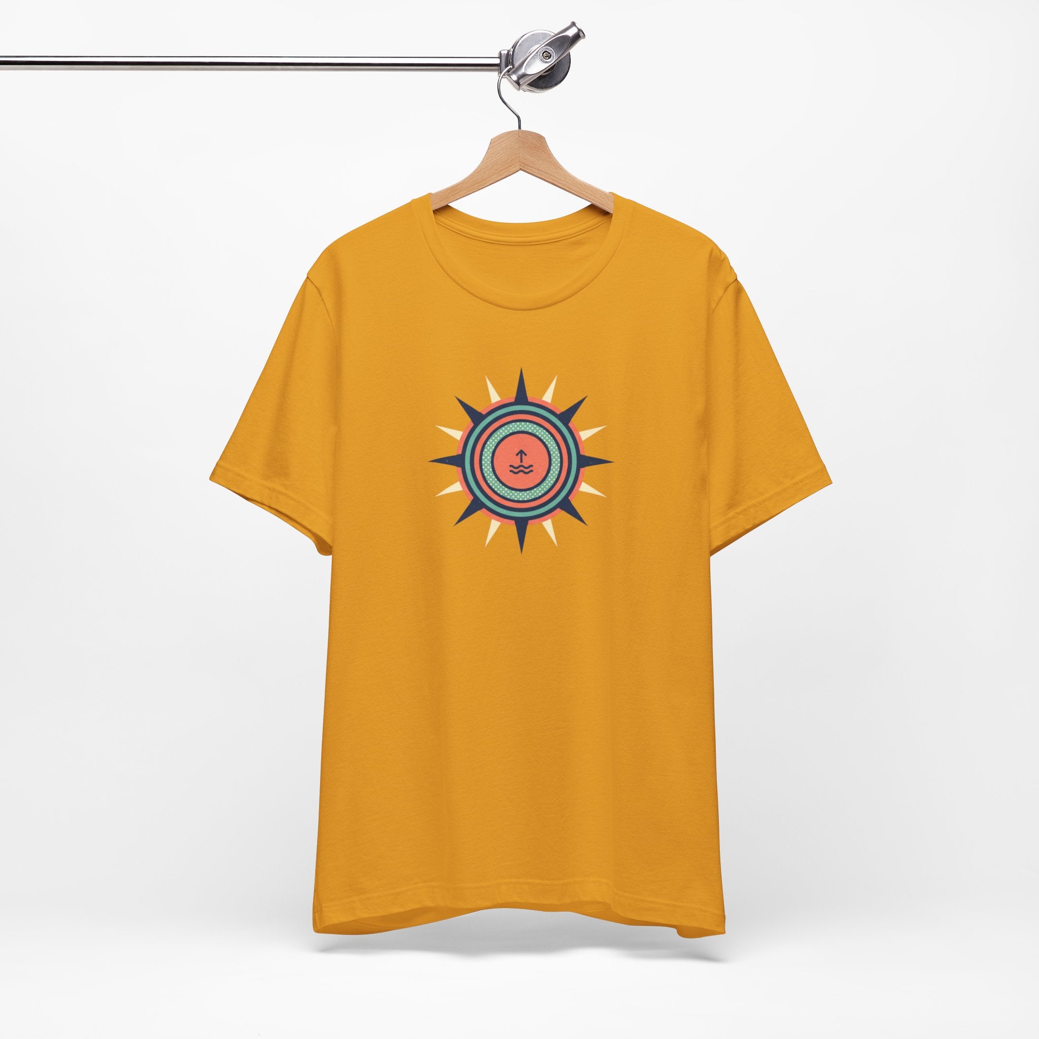 Nautical Compass Anchor Tee | Coastal Sailing T-Shirt, Ocean Adventure Shirt