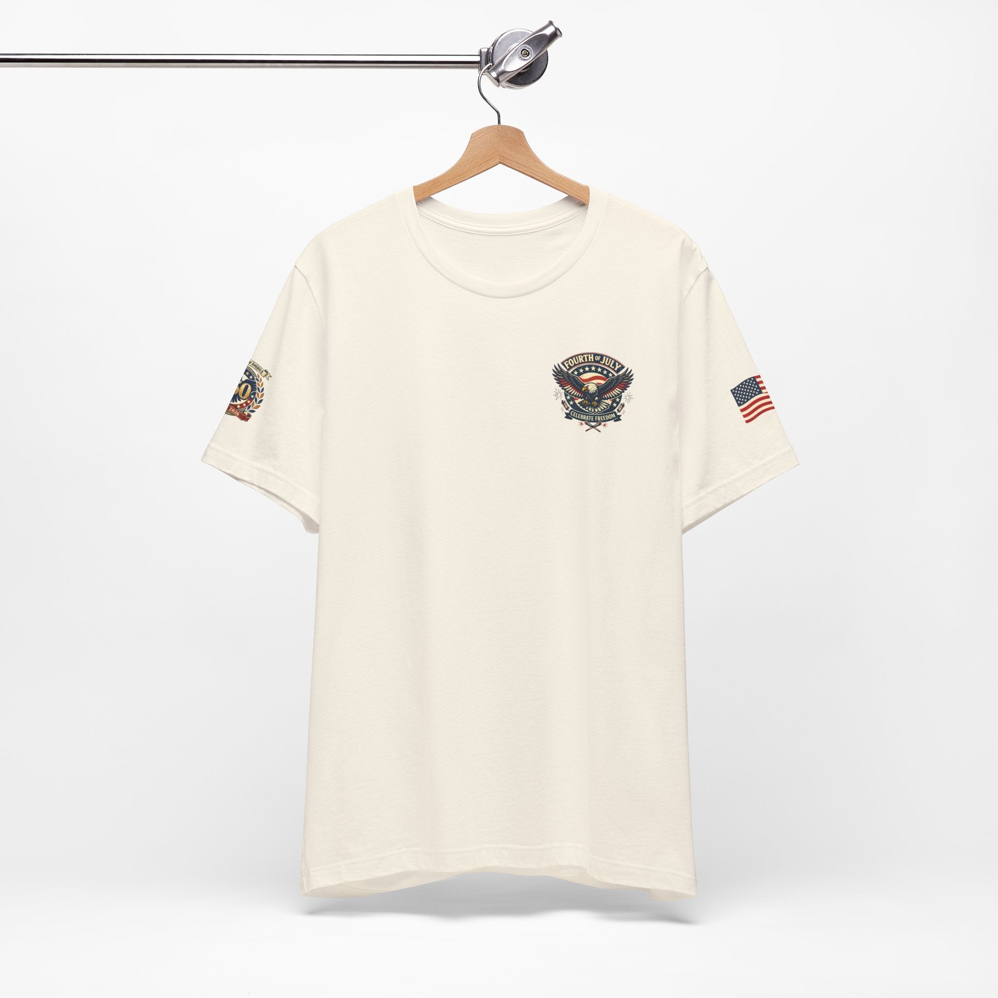 Fourth of July Premium Emblem Tee – Independence Day Heritage Shirt (Unisex)