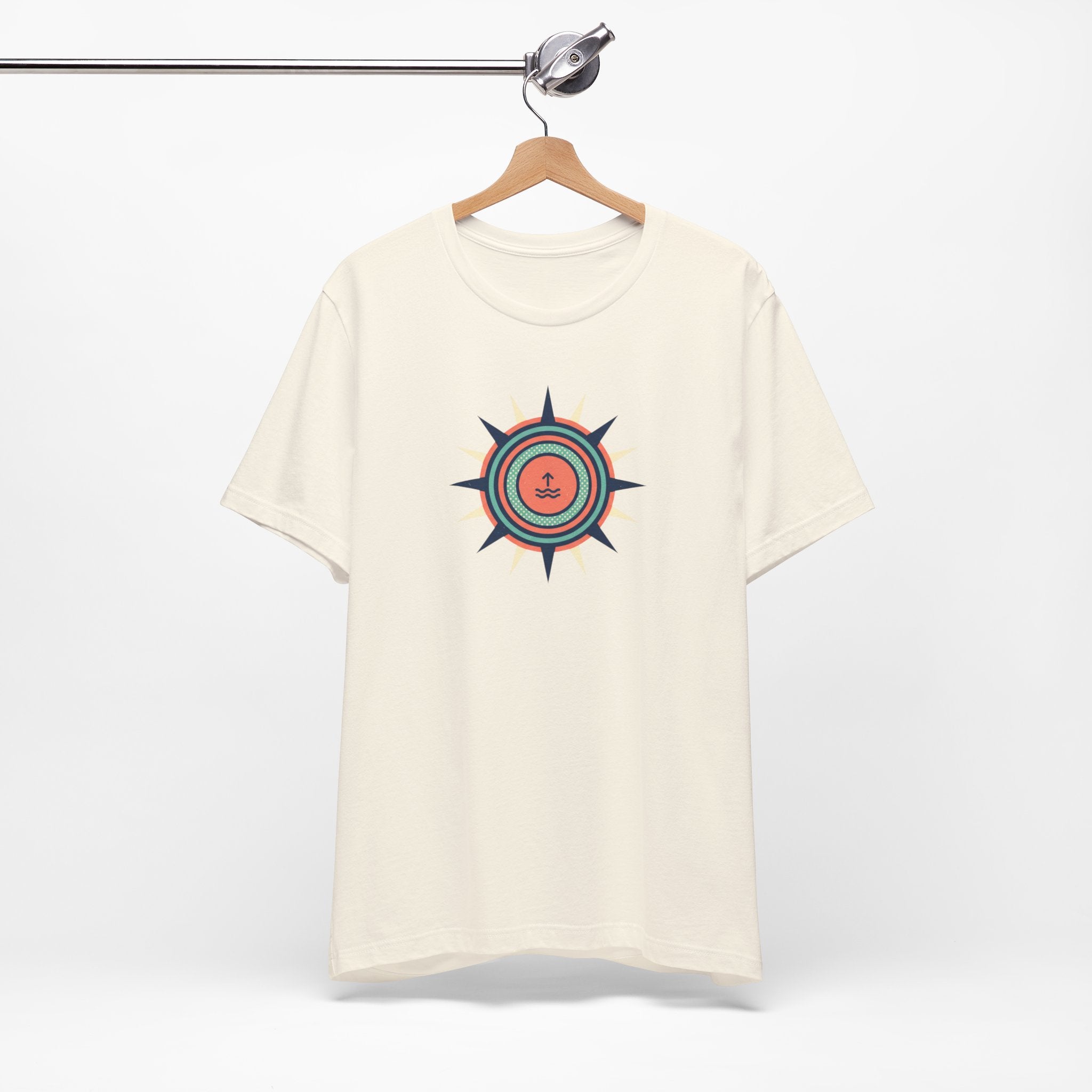 Nautical Compass Anchor Tee | Coastal Sailing T-Shirt, Ocean Adventure Shirt