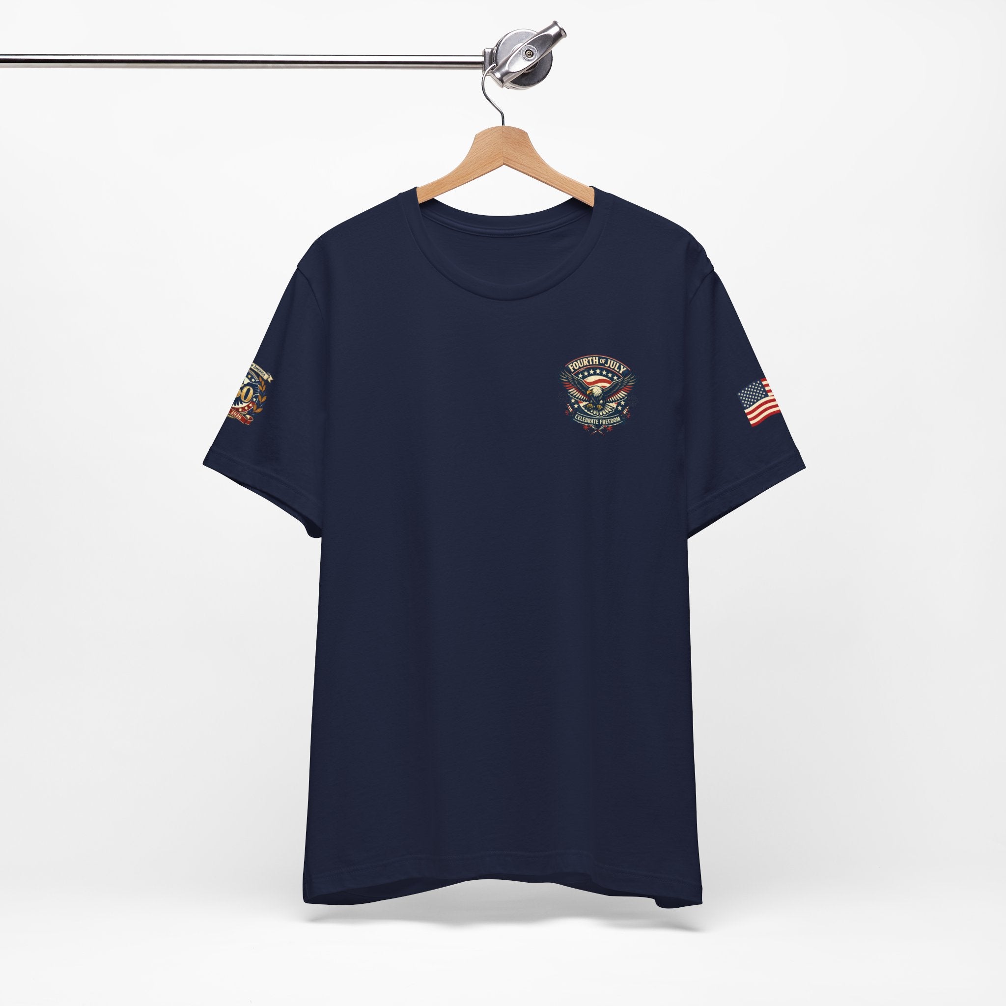 Fourth of July Premium Emblem Tee – Independence Day Heritage Shirt (Unisex)