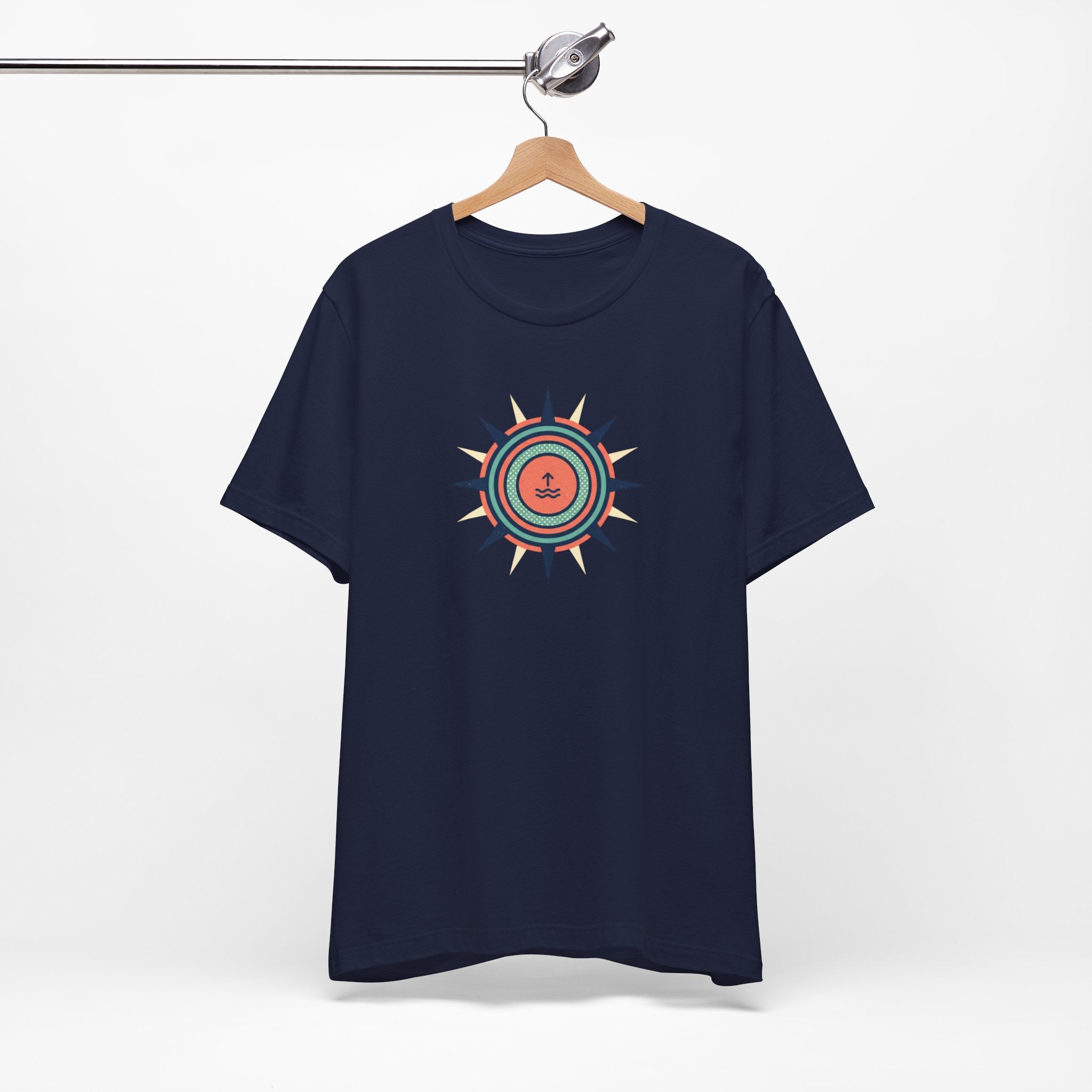 Nautical Compass Anchor Tee | Coastal Sailing T-Shirt, Ocean Adventure Shirt