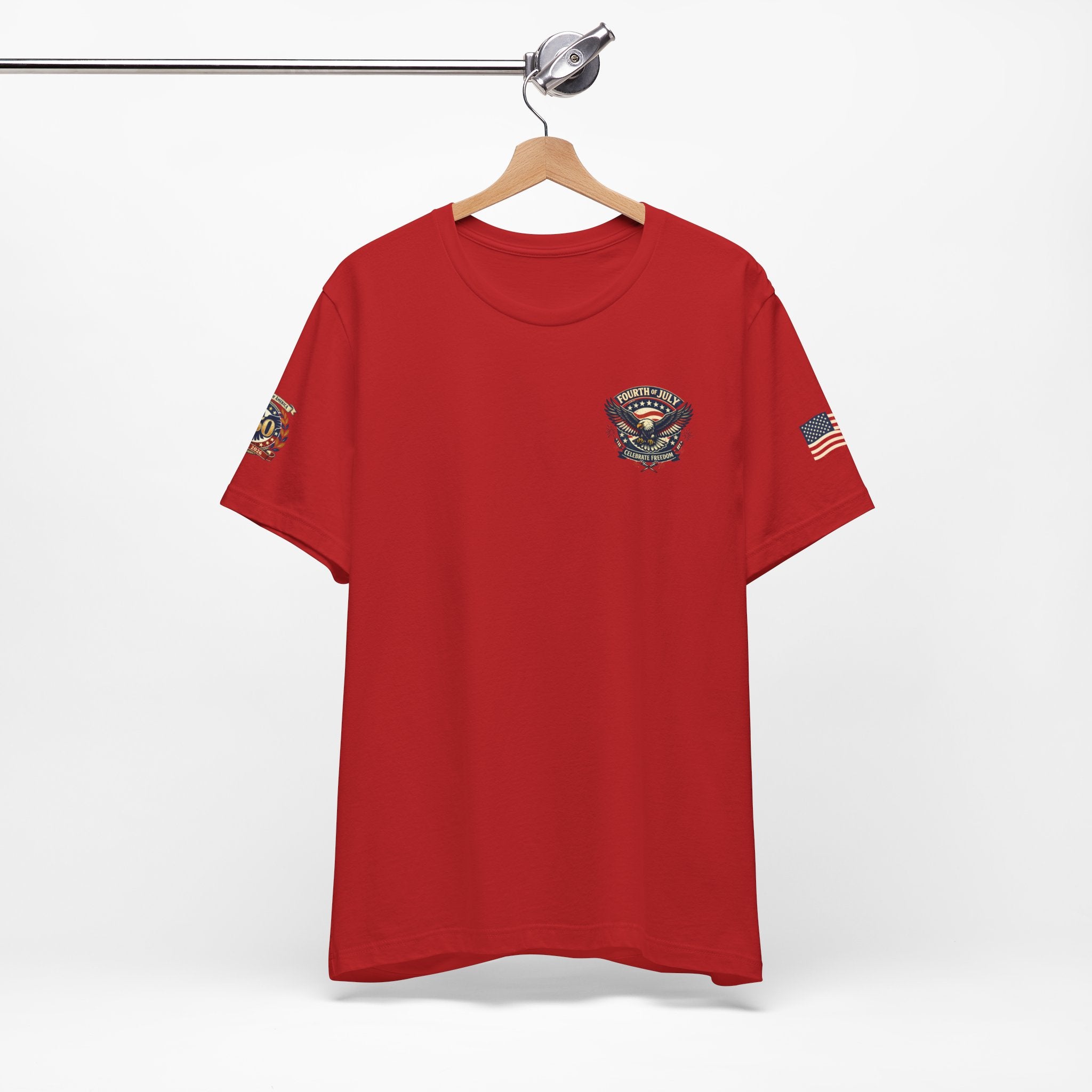 Fourth of July Premium Emblem Tee – Independence Day Heritage Shirt (Unisex)