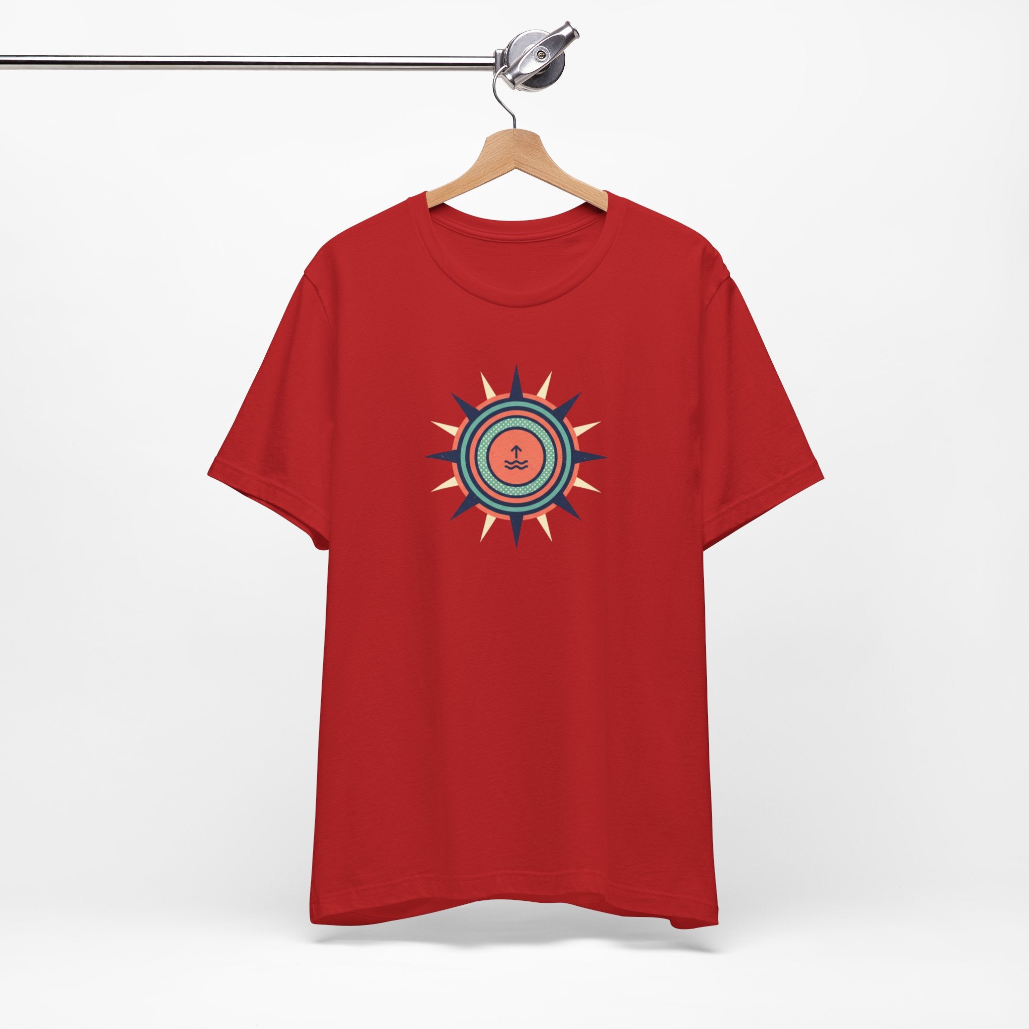 Nautical Compass Anchor Tee | Coastal Sailing T-Shirt, Ocean Adventure Shirt