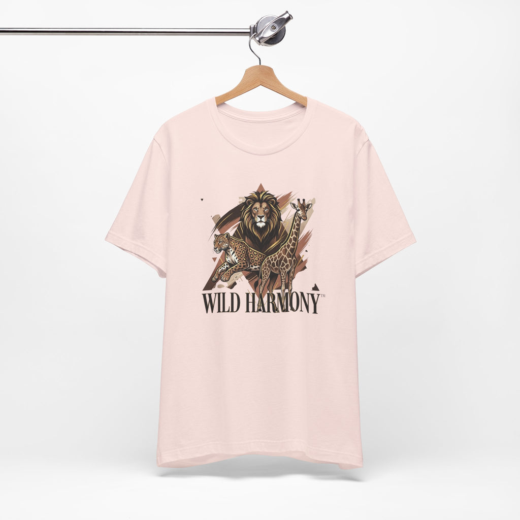 Wild Harmony High Fashion Safari Tee Geometric Lion Leopard Giraffe Shirt