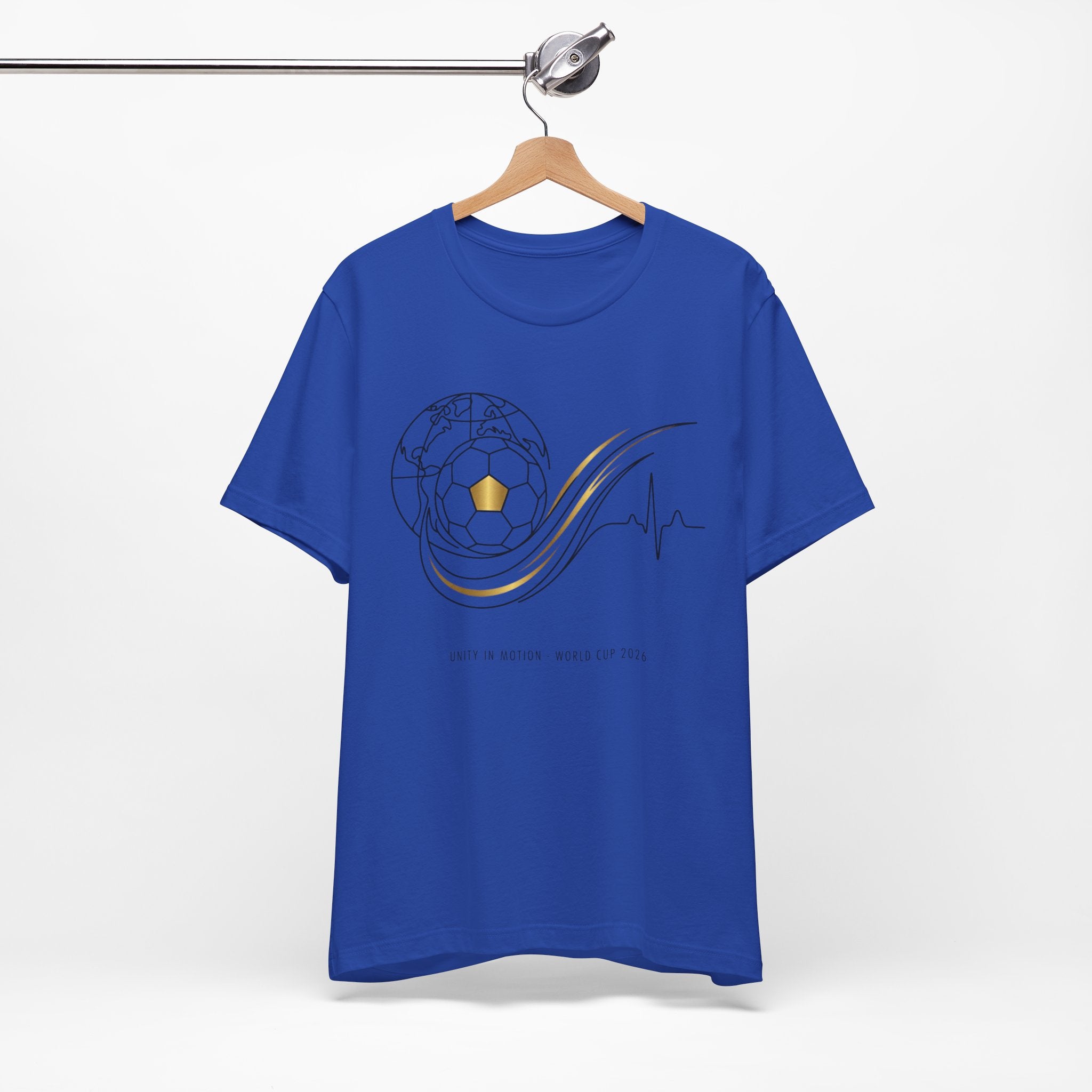 Soccer Heartbeat Wave T-Shirt | Minimal Football Pulse Tee