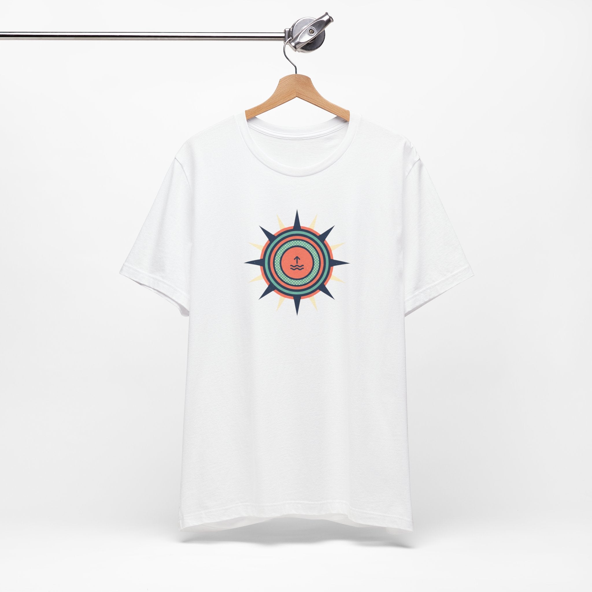 Nautical Compass Anchor Tee | Coastal Sailing T-Shirt, Ocean Adventure Shirt
