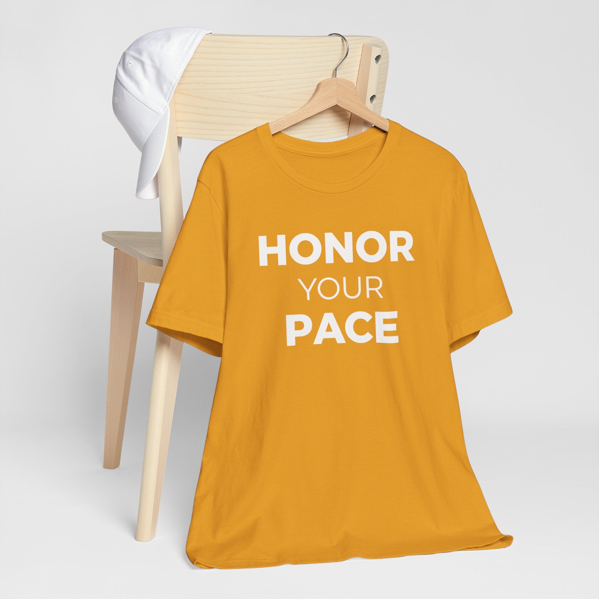 Honor your Pace T-Shirt - motivational, luxury simplicity
