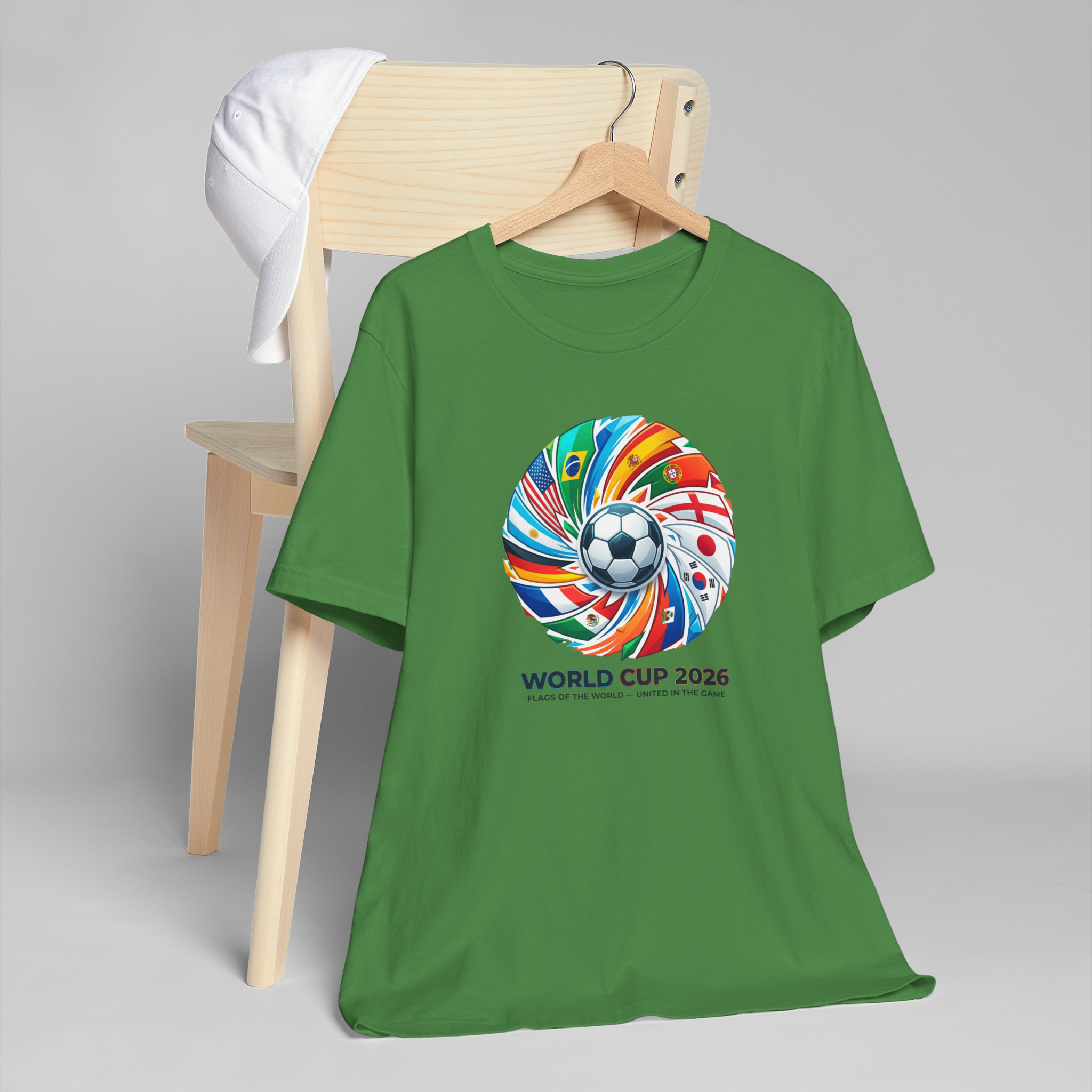 World Cup 2026 Soccer Spiral Tee | Football Flags T-Shirt