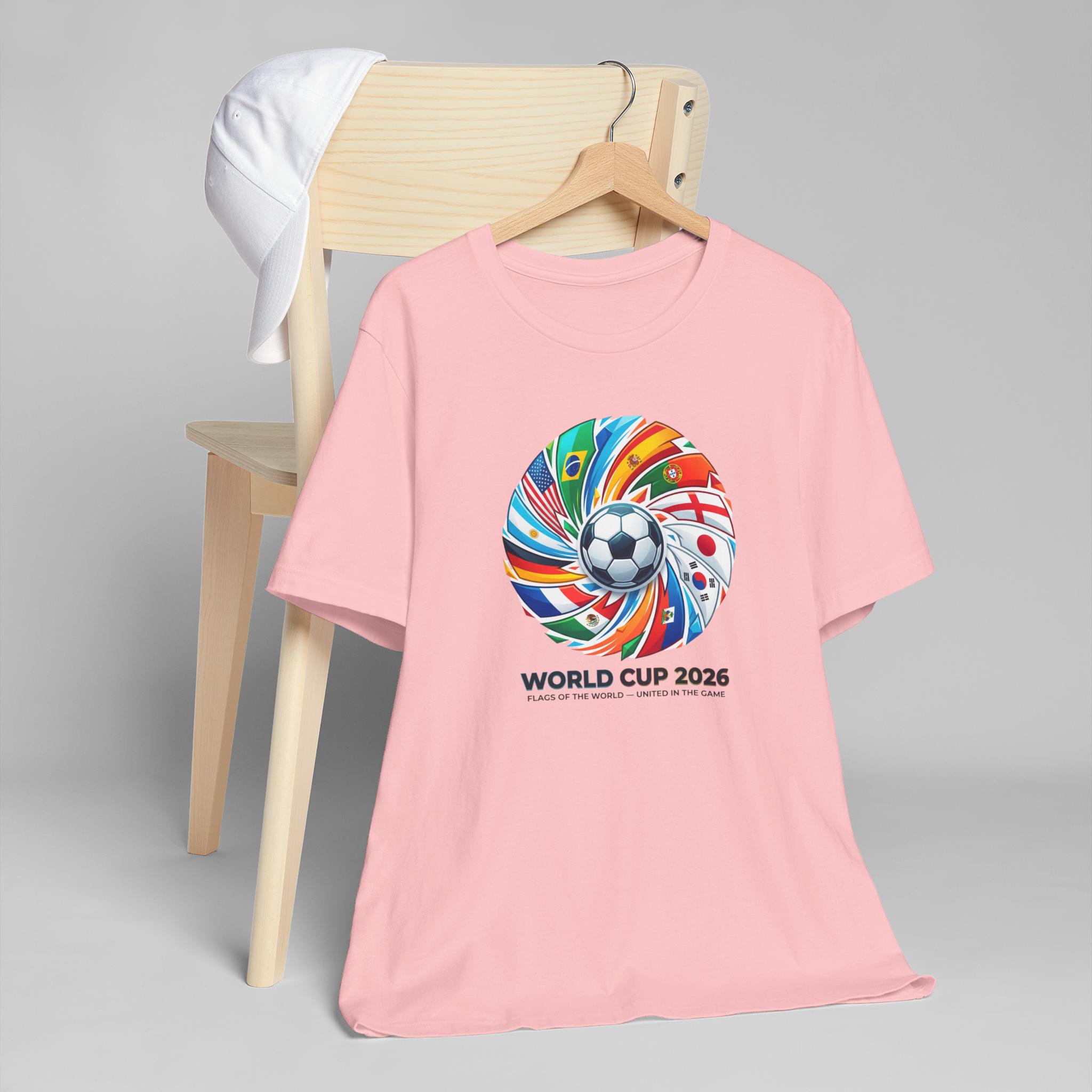 World Cup 2026 Soccer Spiral Tee | Football Flags T-Shirt