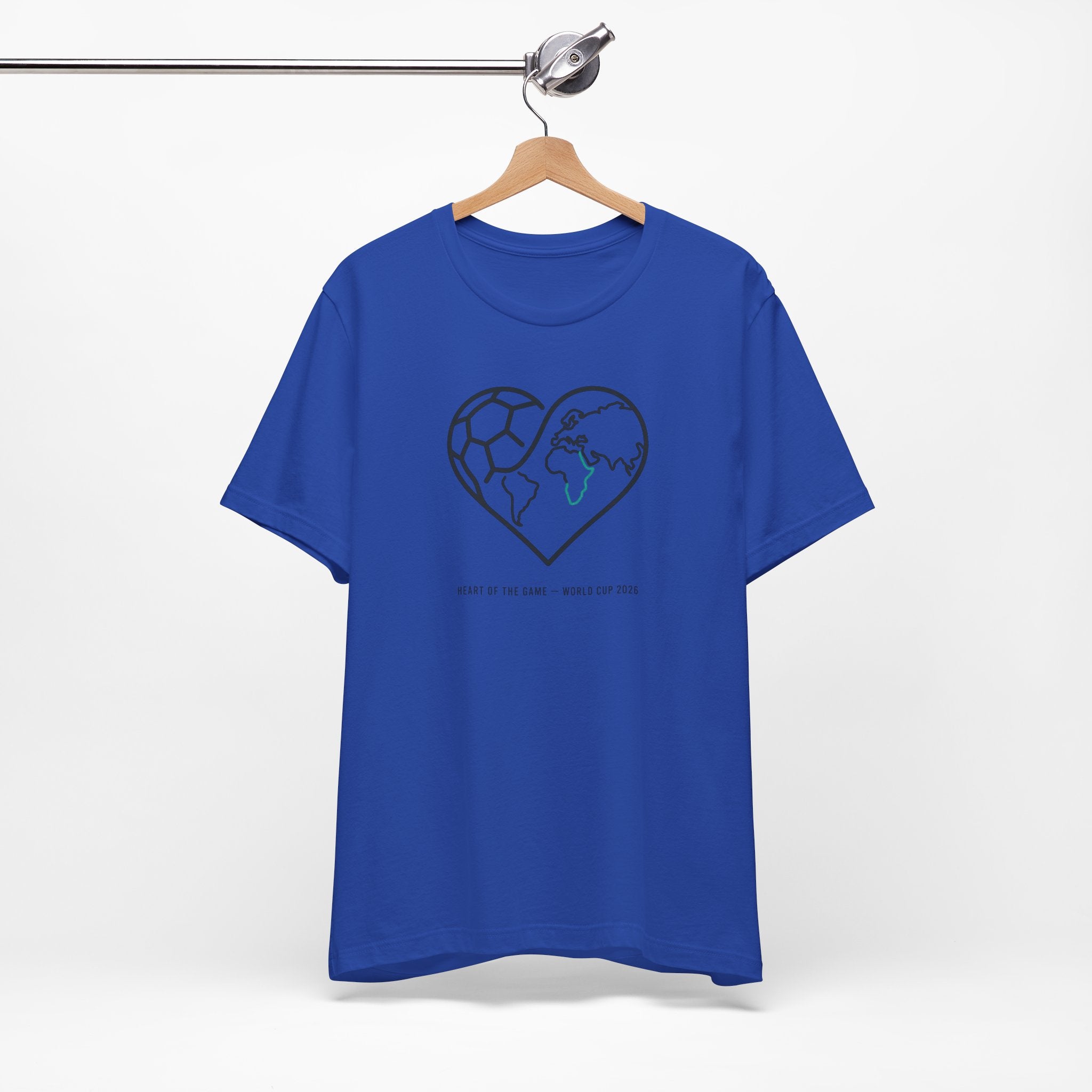 Heart-shaped Soccer Globe Tee | World Cup 2026 Shirt