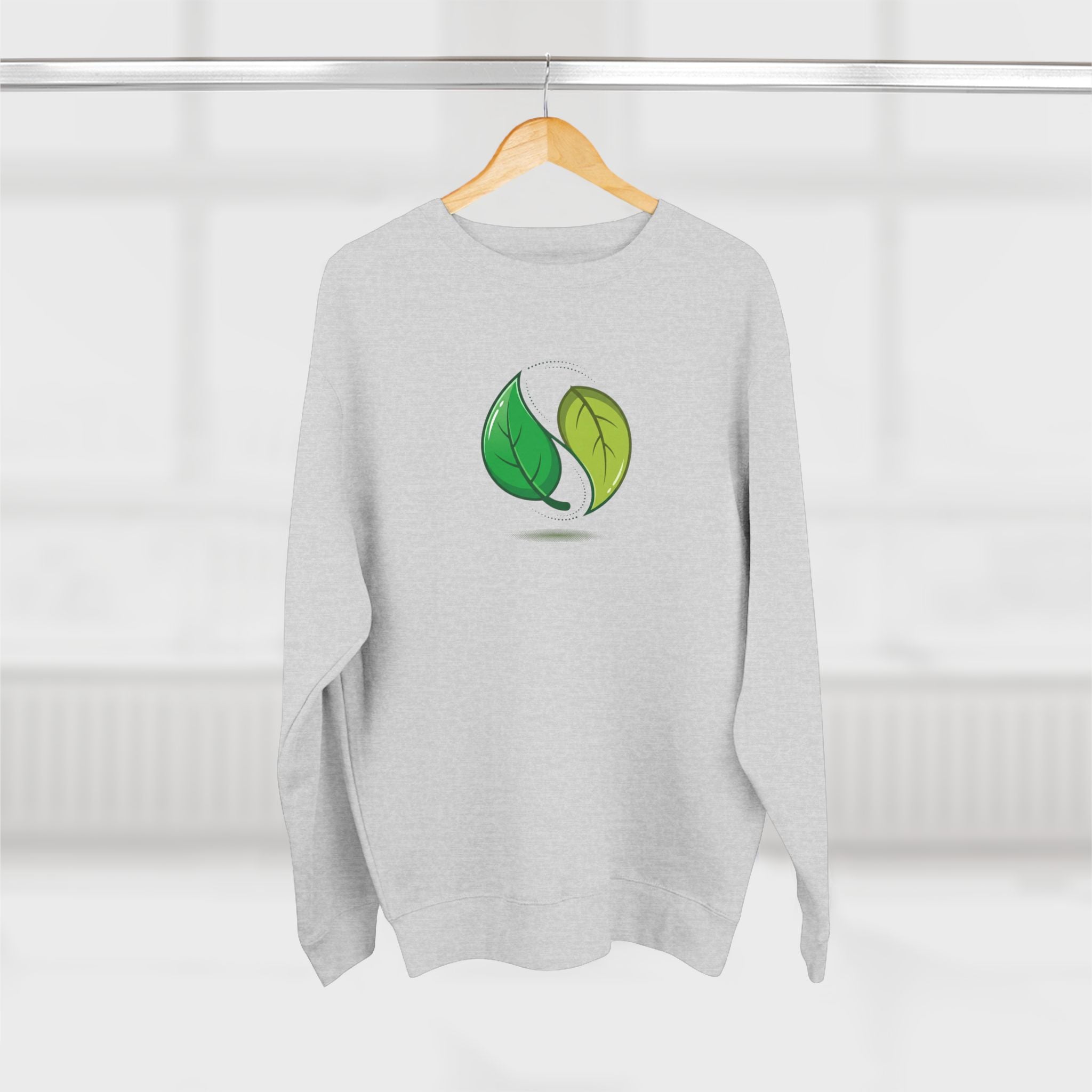 Nature Botanical Harmony Crewneck Sweatshirt | Minimalist Earthy Balance