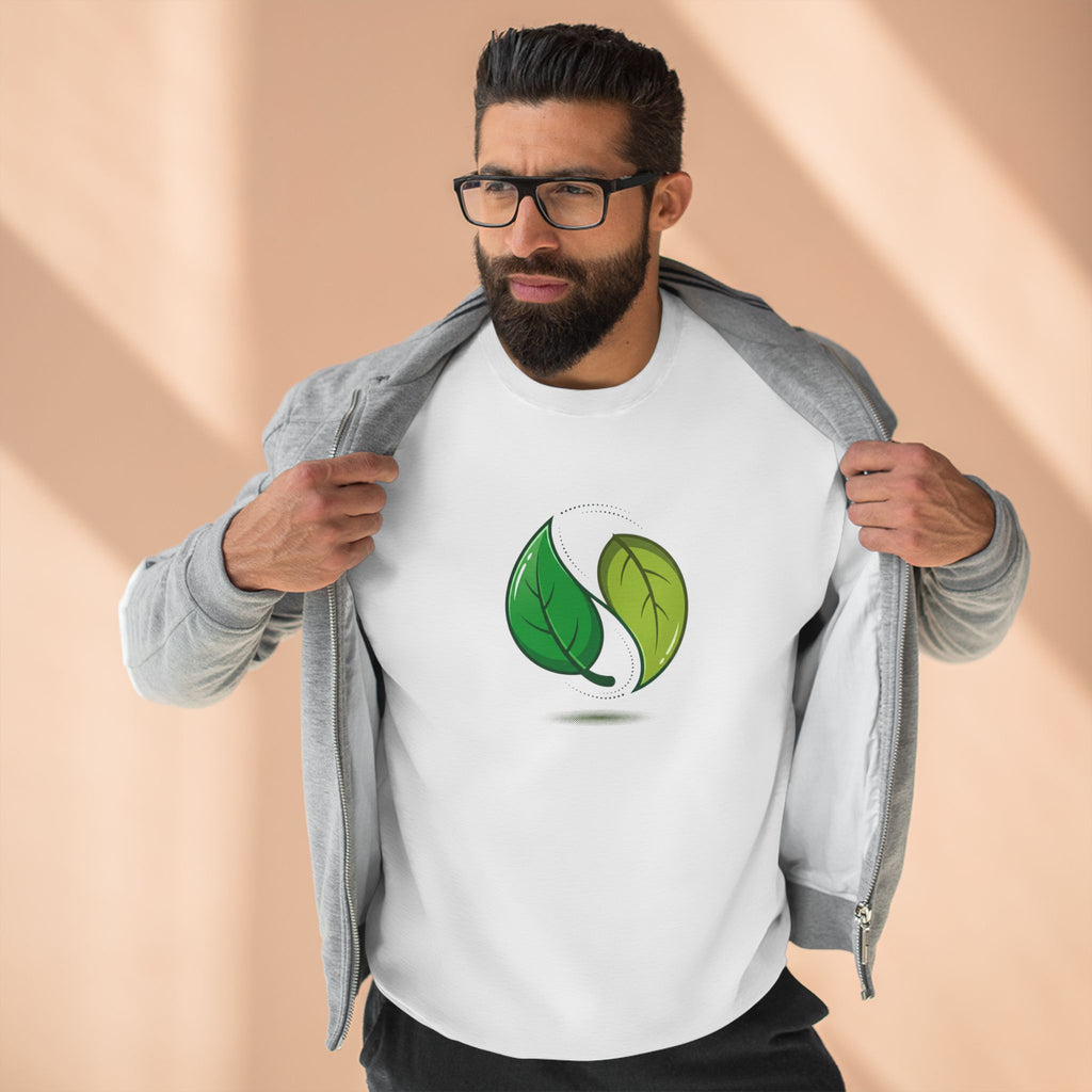 Nature Botanical Harmony Crewneck Sweatshirt | Minimalist Earthy Balance