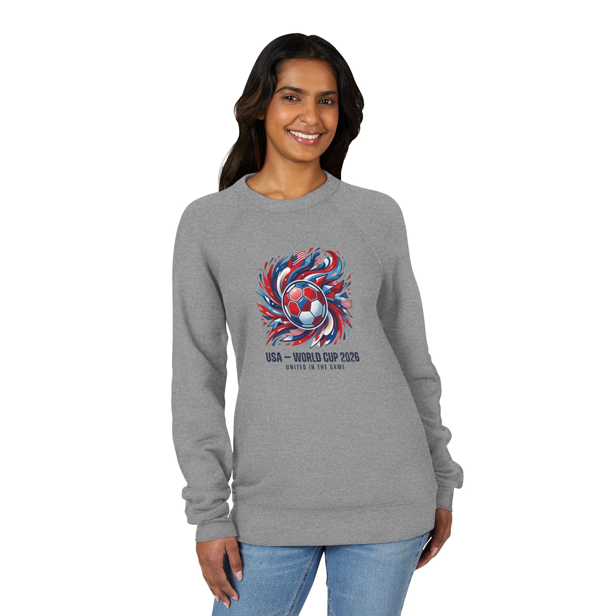 USA World Cup 2026 Soccer Swirl Sweatshirt | Soccer Ball Graphic