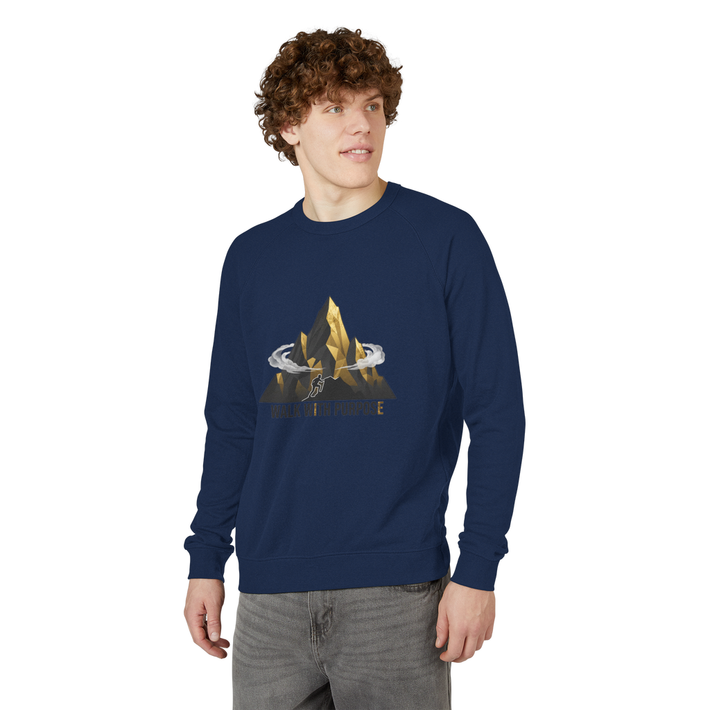 Walk With Purpose raglan sweatshirt / Motivational