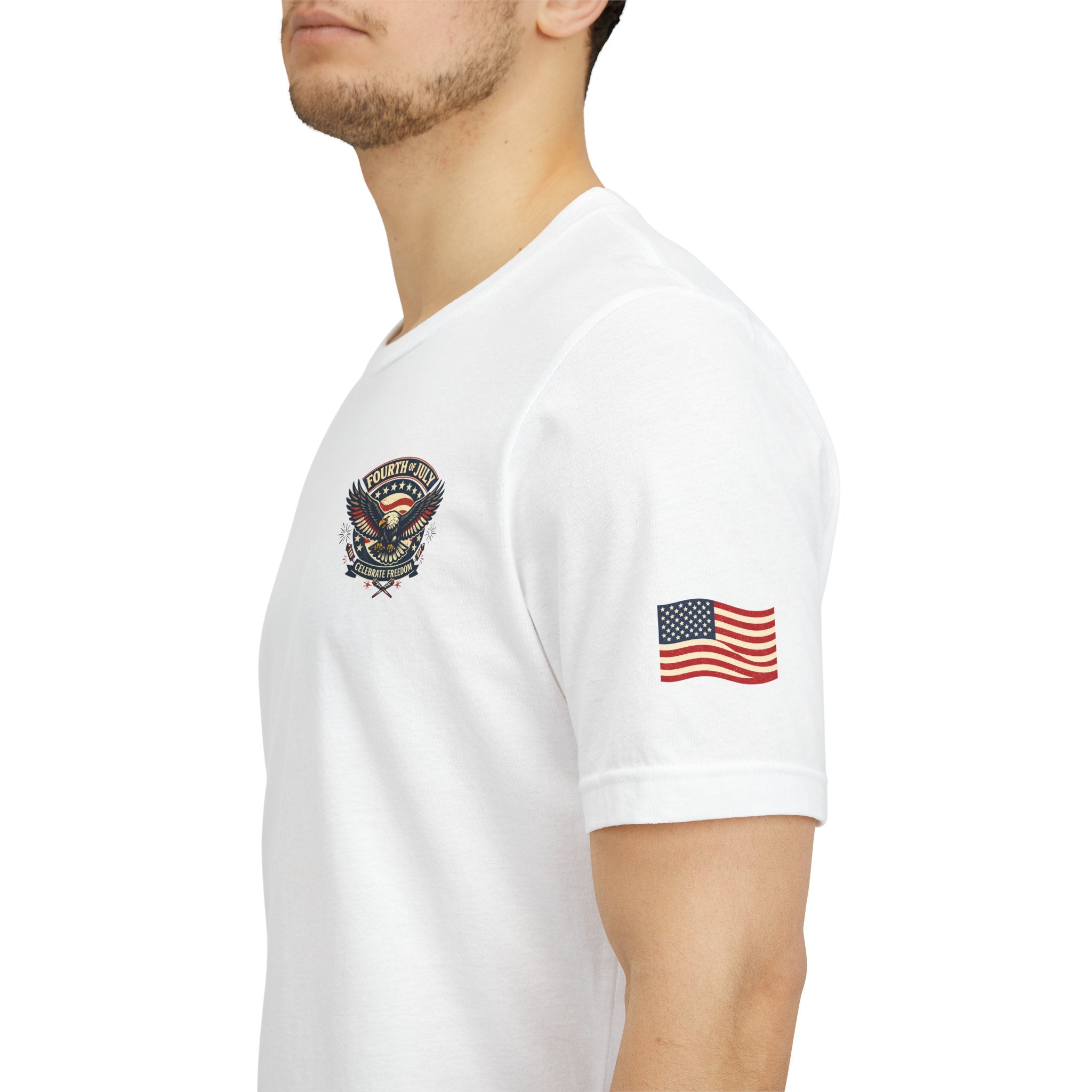 Fourth of July Premium Emblem Tee – Independence Day Heritage Shirt (Unisex)