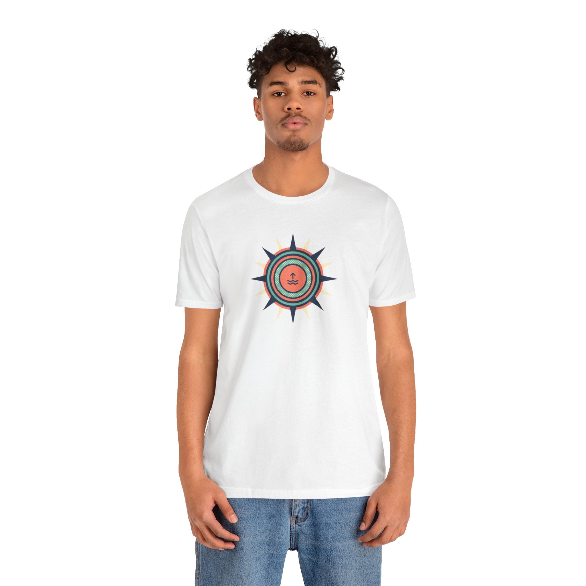 Nautical Compass Anchor Tee | Coastal Sailing T-Shirt, Ocean Adventure Shirt