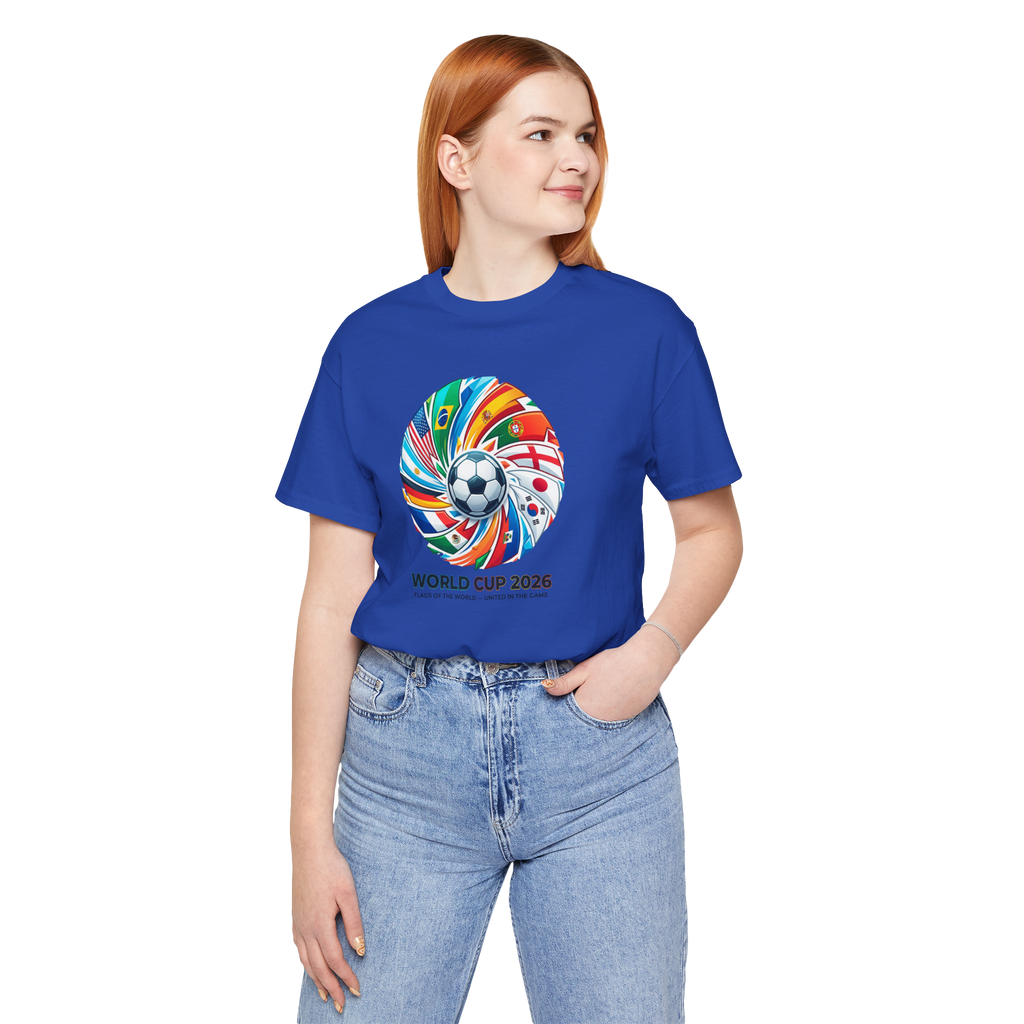 World Cup 2026 Soccer Spiral Tee | Football Flags T-Shirt