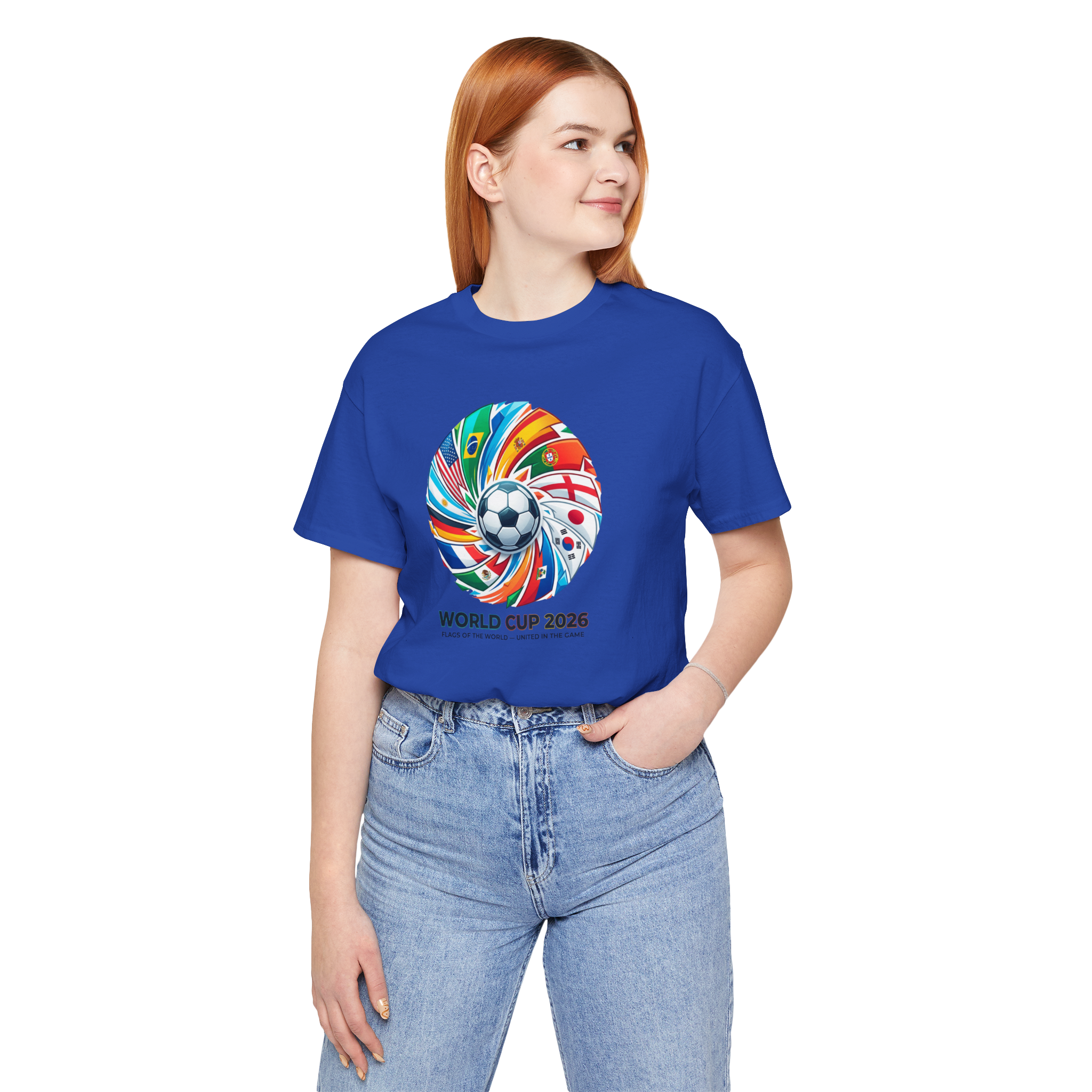 World Cup 2026 Soccer Spiral Tee | Football Flags T-Shirt