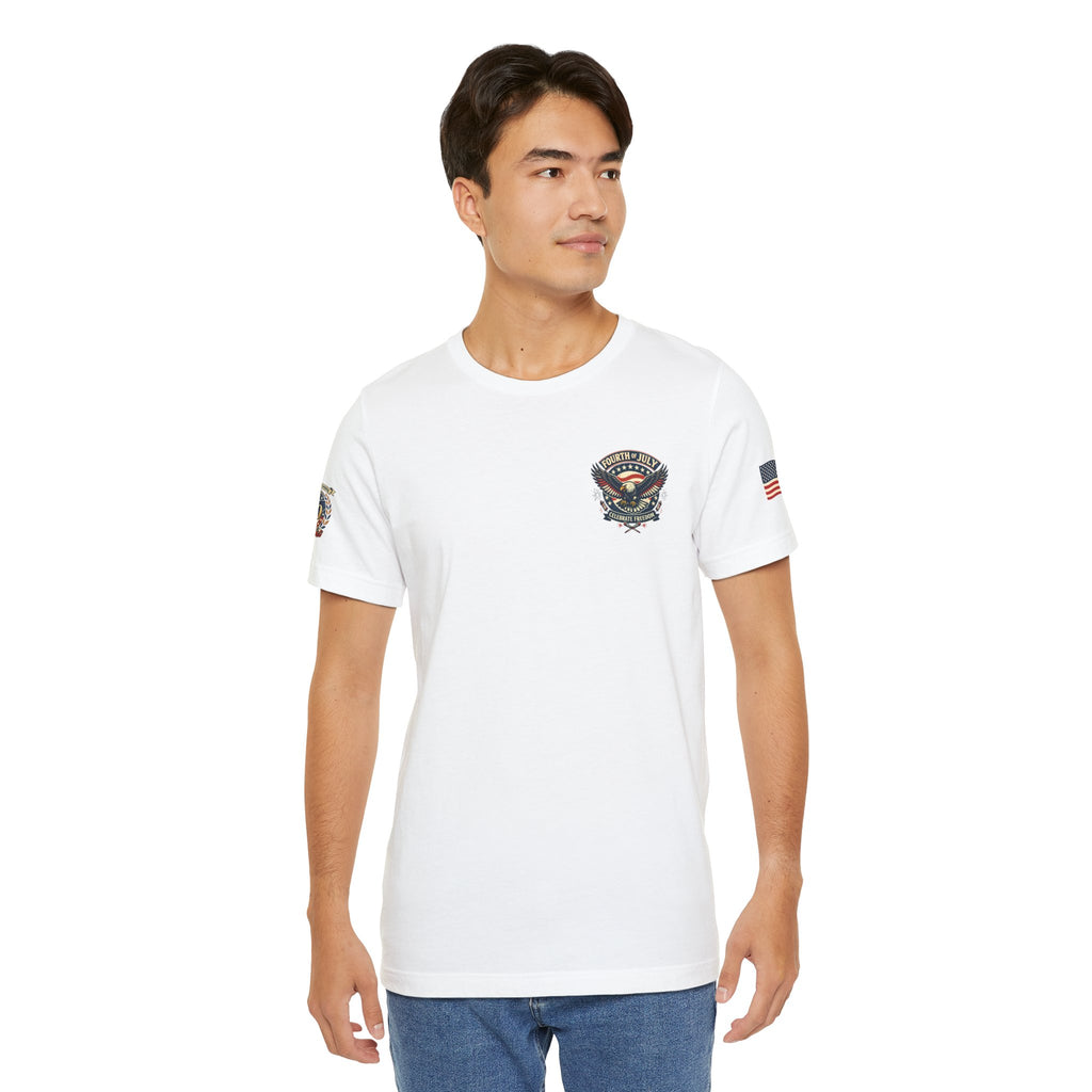 Fourth of July Premium Emblem Tee – Independence Day Heritage Shirt (Unisex)