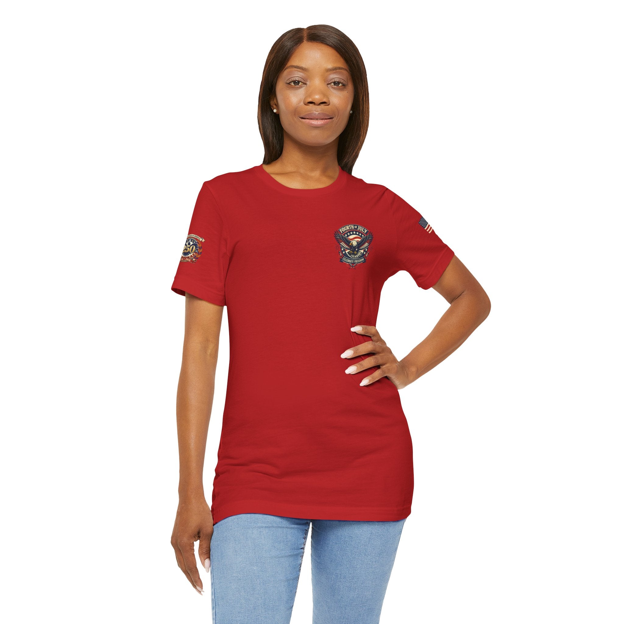 Fourth of July Premium Emblem Tee – Independence Day Heritage Shirt (Unisex)