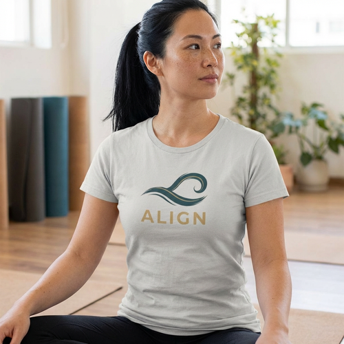 ALIGN Wave Tee – Minimalist Mindfulness T-Shirt | Bold Energy Streetwear™