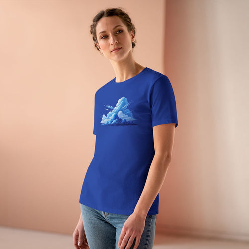 Be Elevated, Cloud Illustration Tee - 'Be' Minimal Back Print